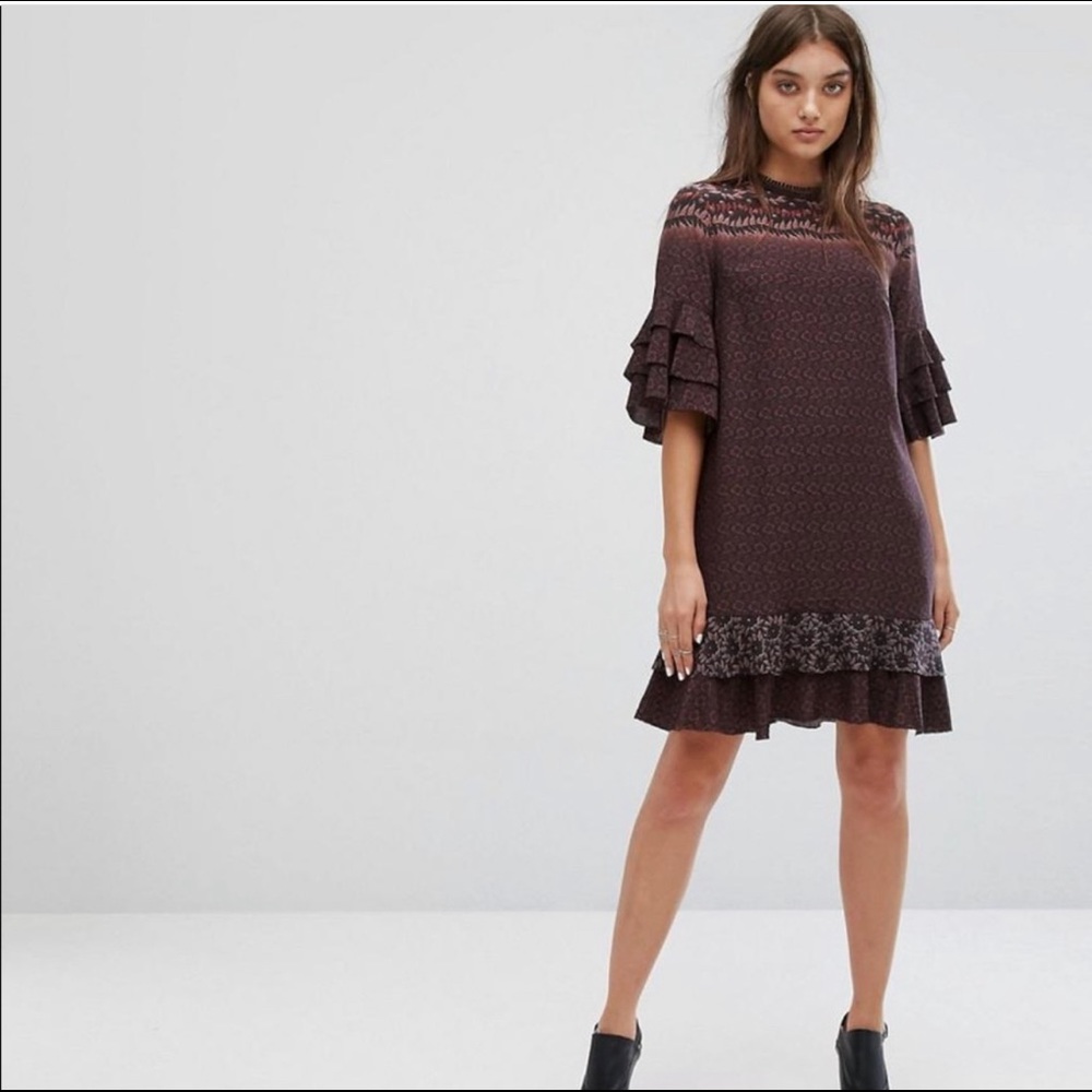 ALL SAINTS ruffle dress